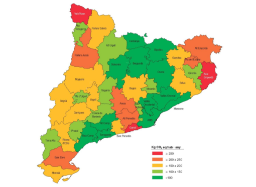 La nostra petjada de carboni és de les més altes de Catalunya