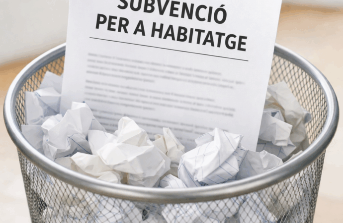 El govern perd una subvenció per a habitatge